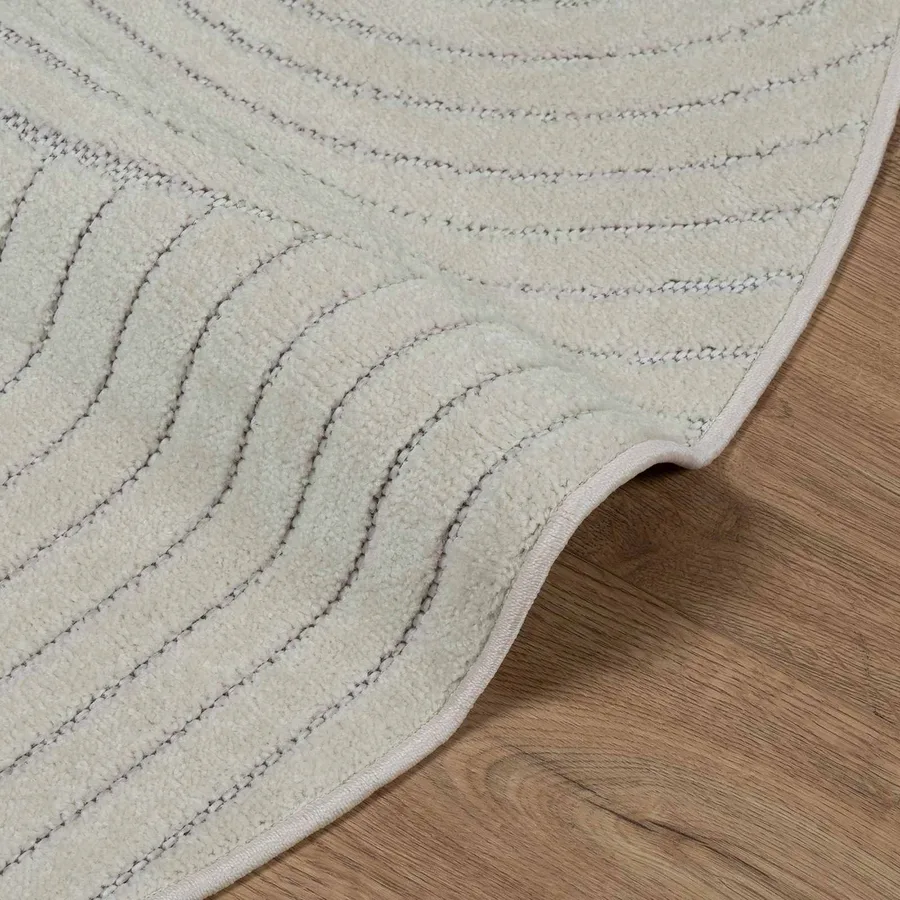 Tapis de surface Rond PALMERAS Vert Ø 200 CM Polyester - 6