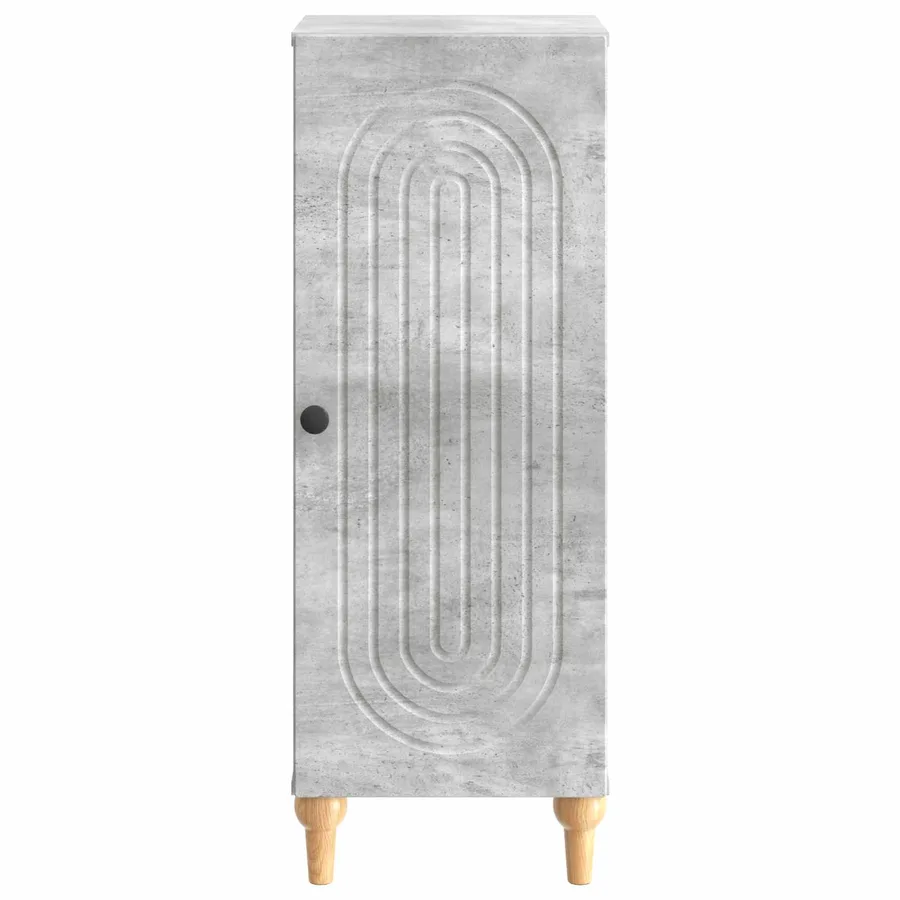 Buffet Gris béton 33 x 34,5 x 90 cm Bois d'ingénierie - 6