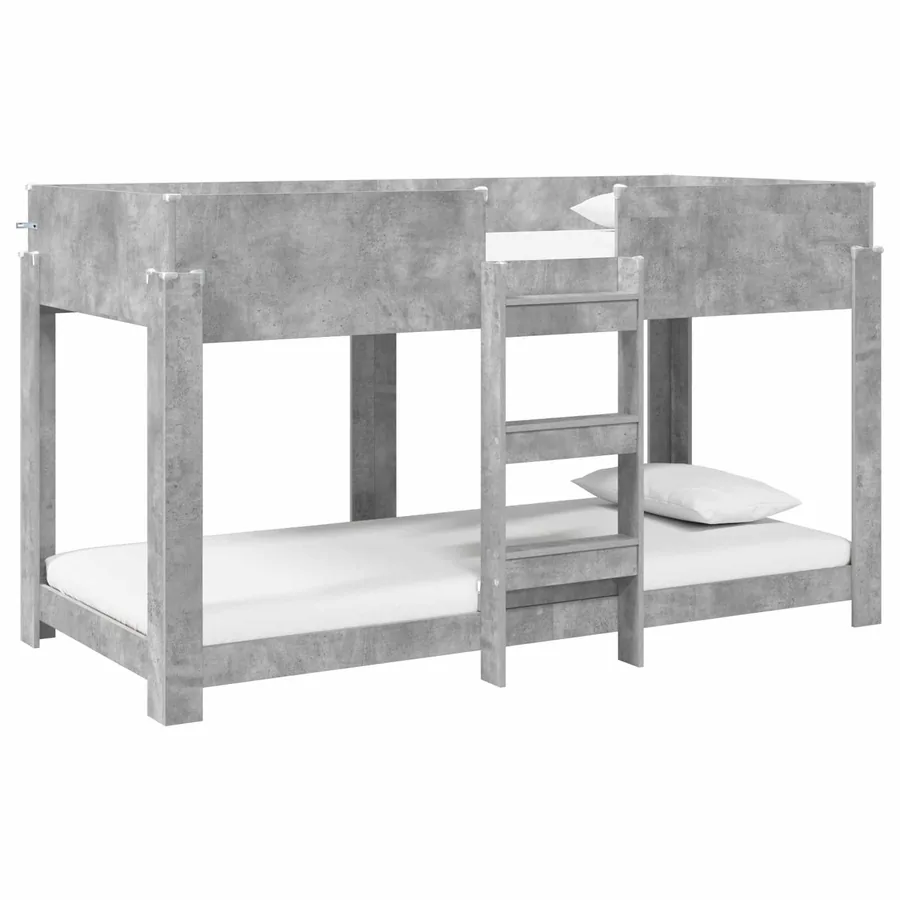 Lit Superposé pour Enfants Gris béton 90 x 190 cm - 2