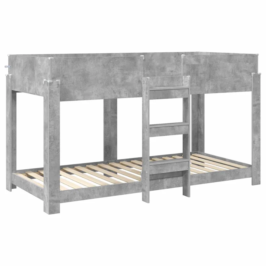Lit Superposé pour Enfants Gris béton 90 x 190 cm - 4