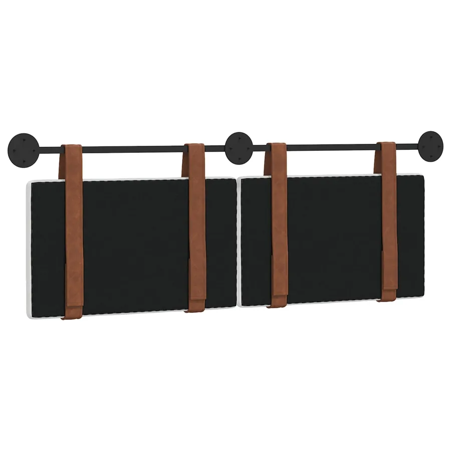 Tête de lit suspendue Uni Blanc 150 x 55 x 5 cm PU antique - 7