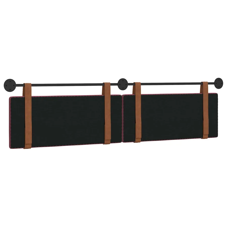 Tête de lit suspendue Bordeaux PU antique - 7