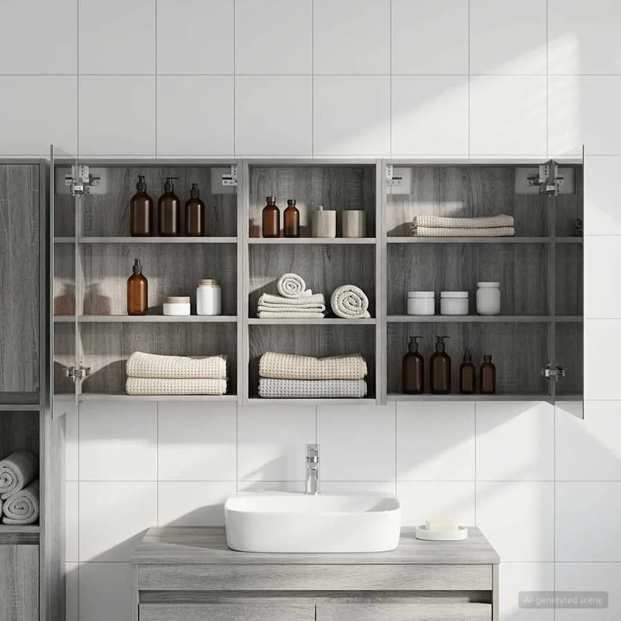 Ensemble de Meubles de Salle de Bain 3 pcs 140 x 14,5 x 70 cm