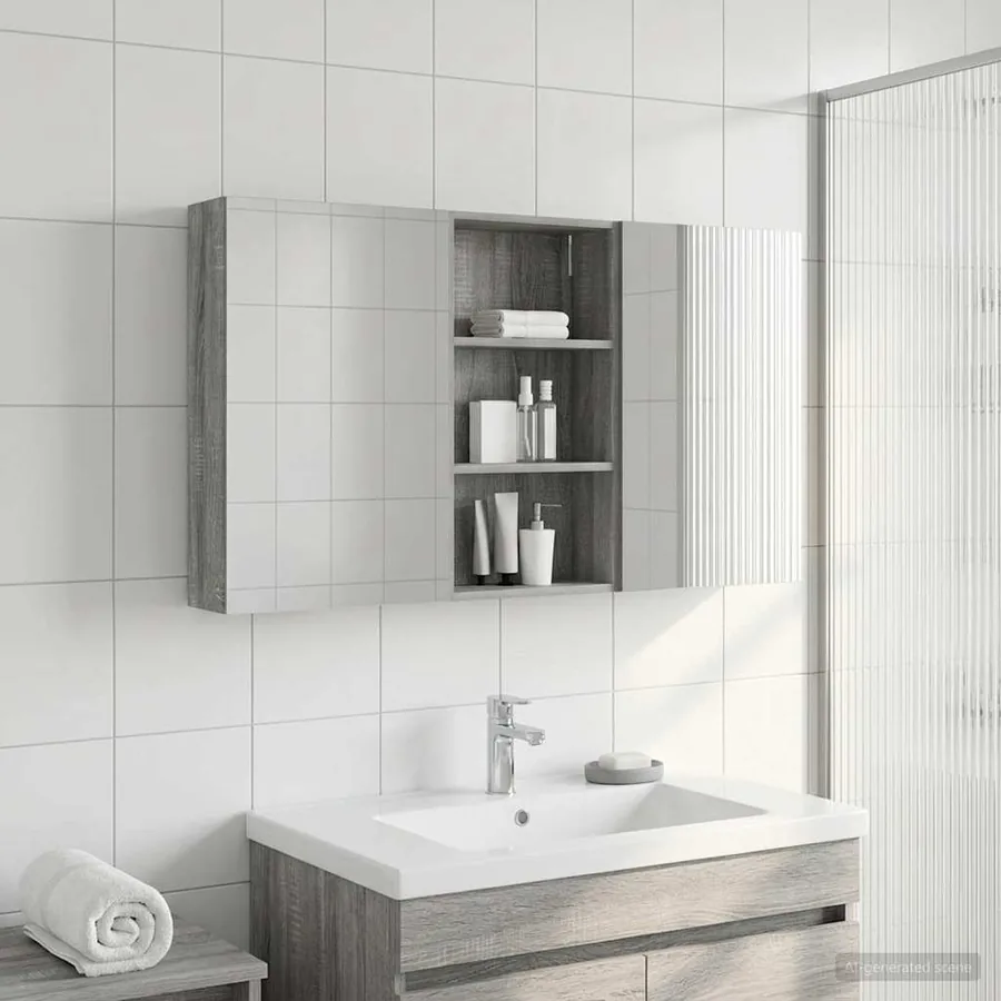 Ensemble de Meubles de Salle de Bain 3 pcs 140 x 14,5 x 70 cm - 4