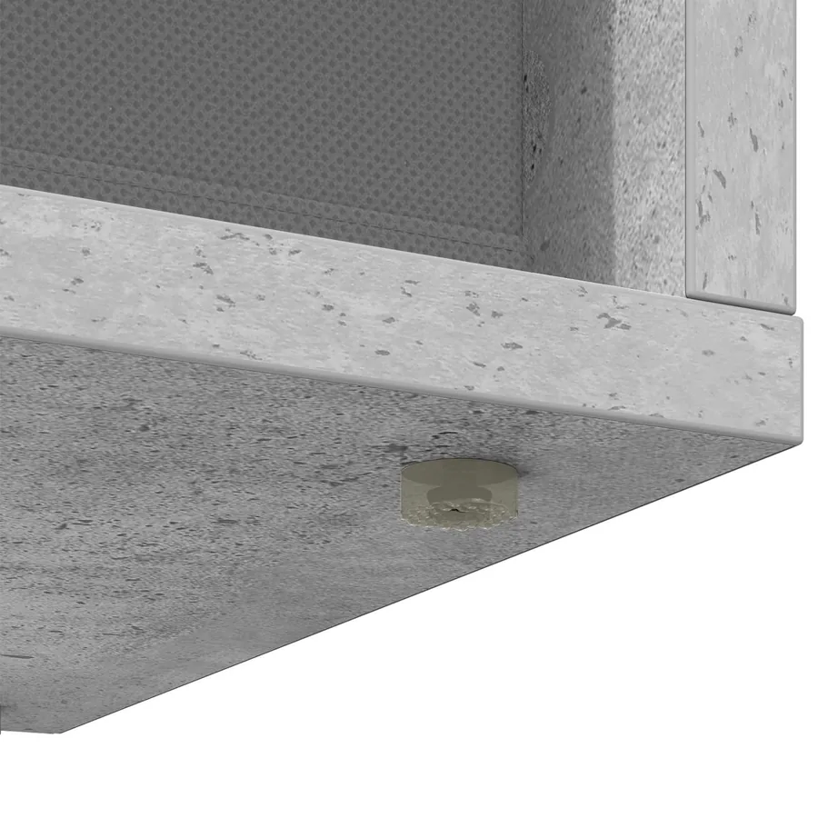 Basboard avec tiroir Gris béton 87 x 27,5 x 43 cm - 11