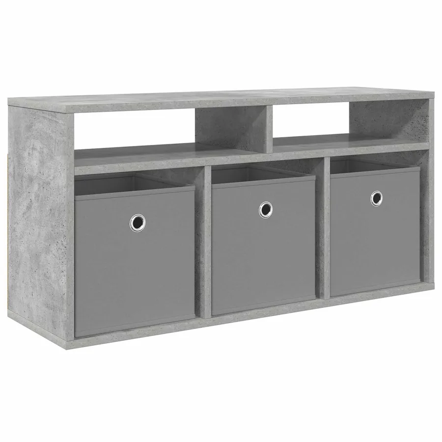 Basboard avec tiroir Gris béton 87 x 27,5 x 43 cm - 2