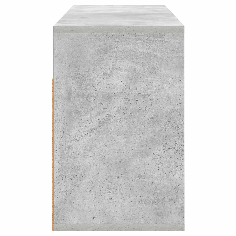 Basboard avec tiroir Gris béton 87 x 27,5 x 43 cm - 7