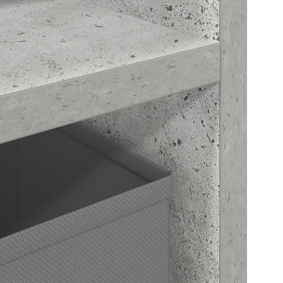 Basboard avec tiroir Gris béton 87 x 27,5 x 43 cm - 8