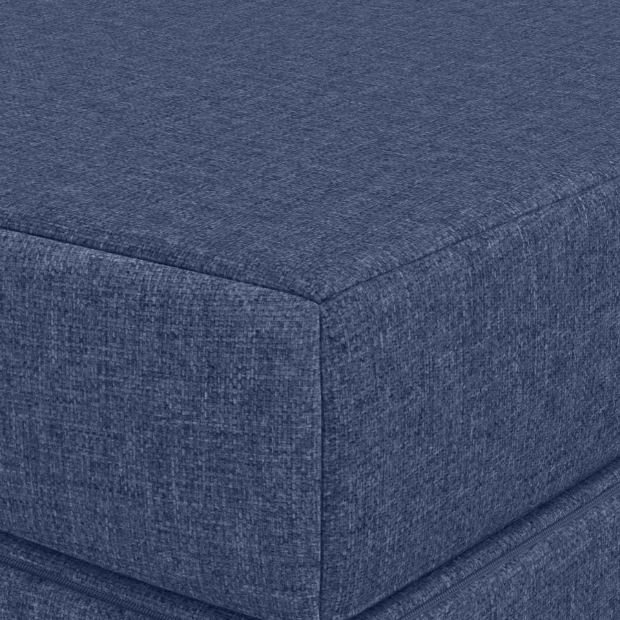 Canapé-lit pliable 120 x 67 x 45 cm Bleu - 6