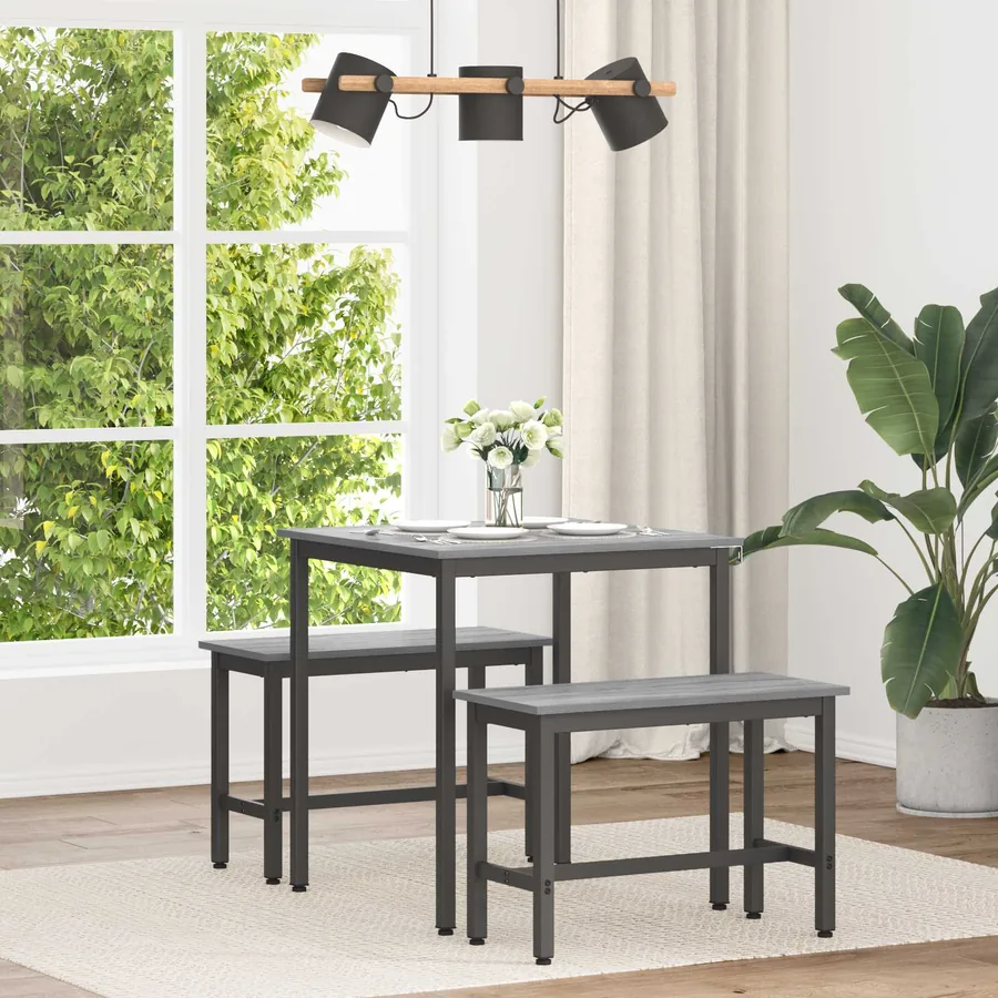 Table de salle à manger / Table de repas 70 x 70 x 75 cm MÉTAL
