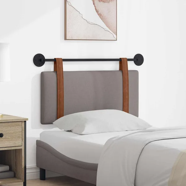 Tête de lit suspendue Taupe PU antique