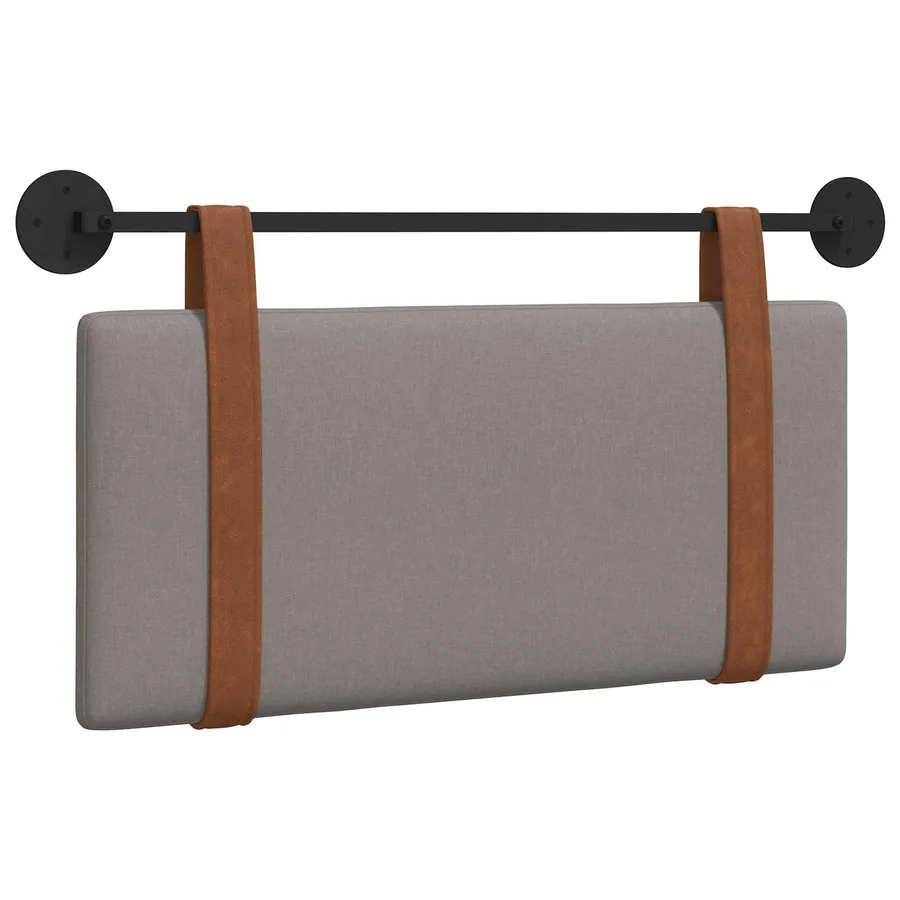 Tête de lit suspendue Taupe PU antique - 2