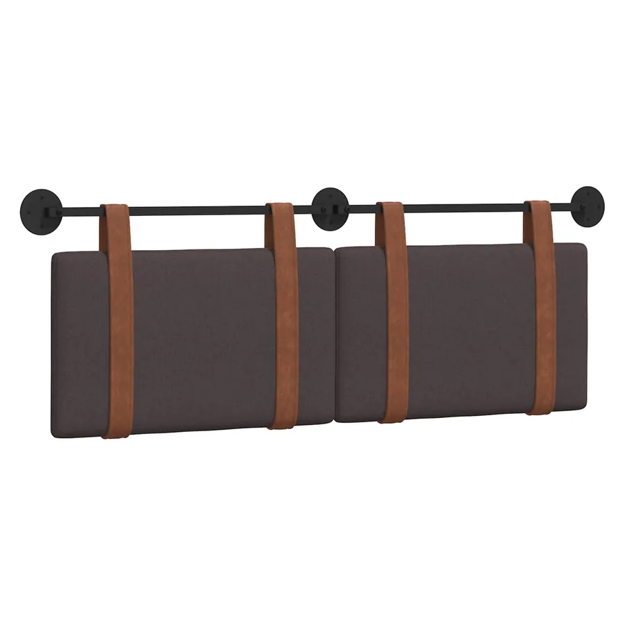 Tête de lit suspendue Marron foncé PU antique - 2