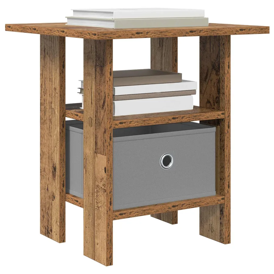 Table de chevet avec tiroir 2 pcs Bois ancien 41 x 40 x 45 cm - 3