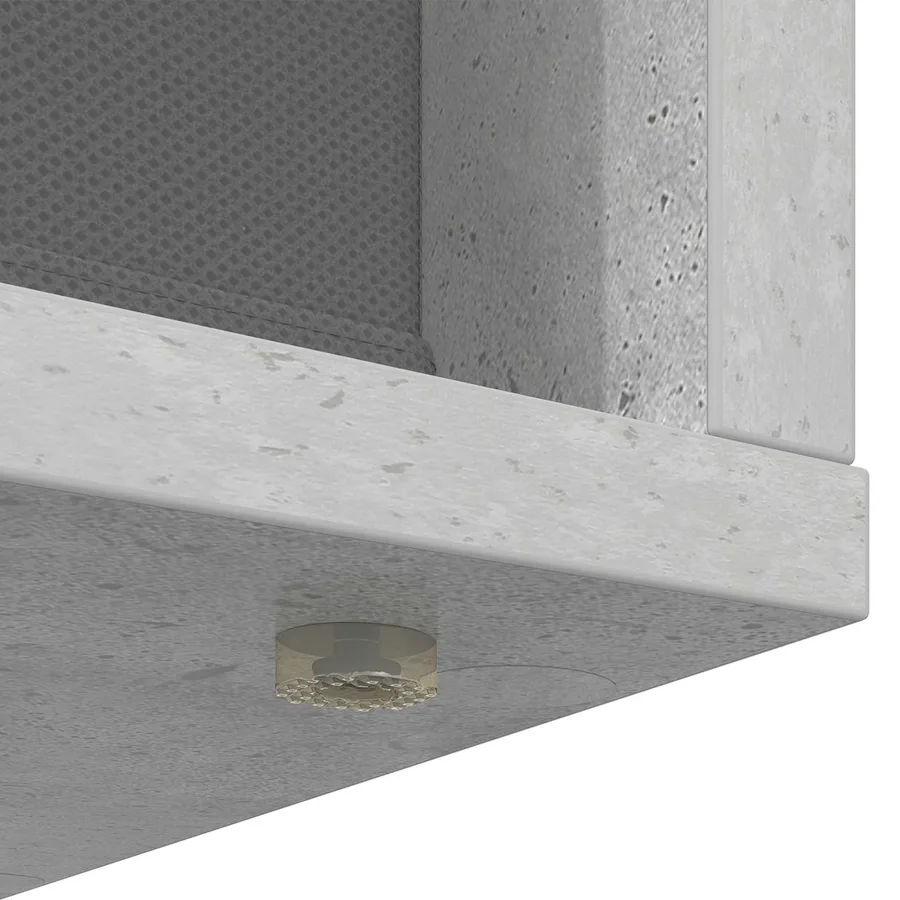 Buffet avec tiroir Gris béton 68,5 x 32 x 67 cm - 11
