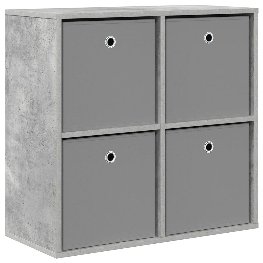 Buffet avec tiroir Gris béton 68,5 x 32 x 67 cm - 2