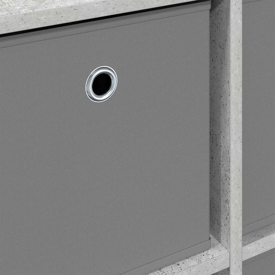 Buffet avec tiroir Gris béton 68,5 x 32 x 67 cm - 8