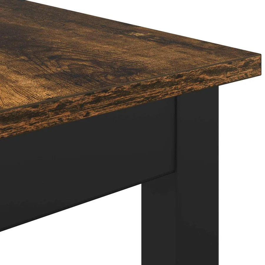 banc Chêne Fumé 80 x 35 x 45 cm Bois d'ingénierie - 7