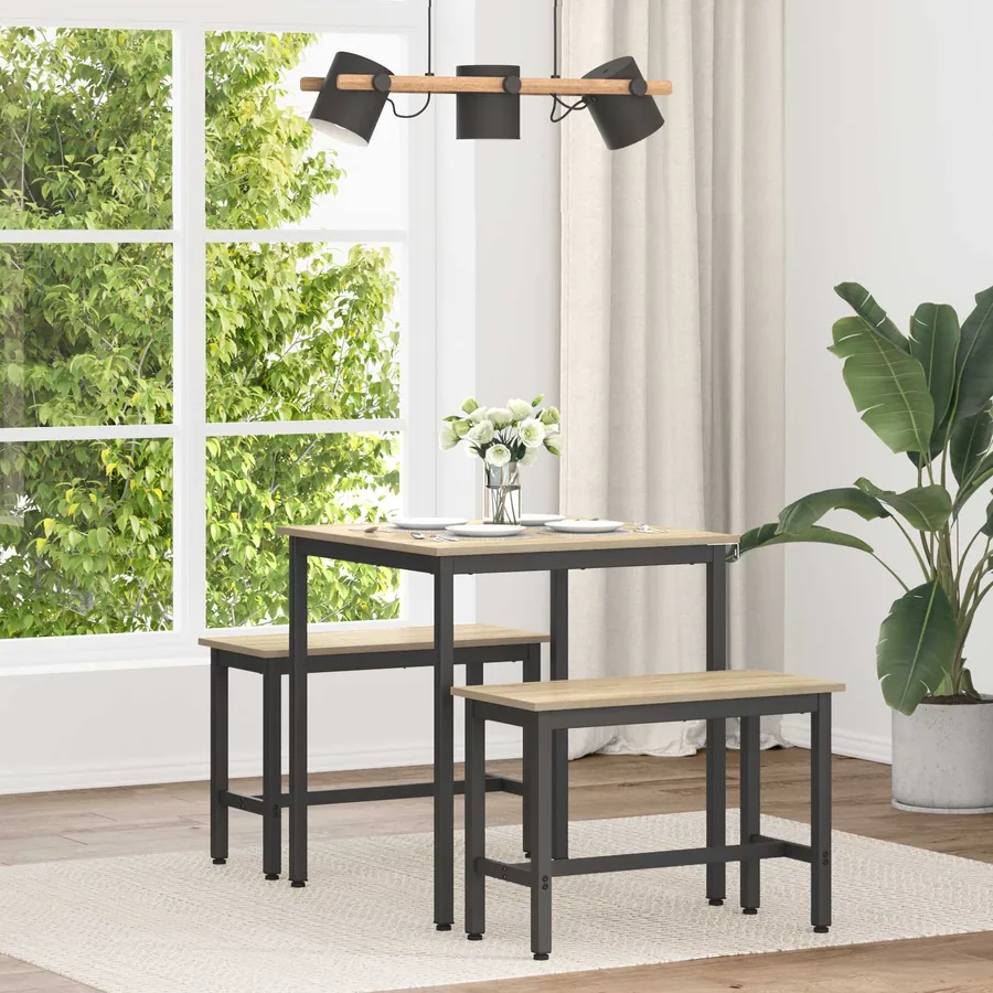 Table de salle à manger / Table de repas 70 x 70 x 75 cm MÉTAL