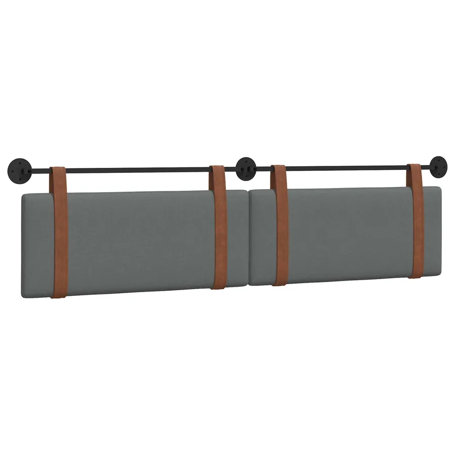 Tête de lit suspendue Gris foncé PU antique - 2