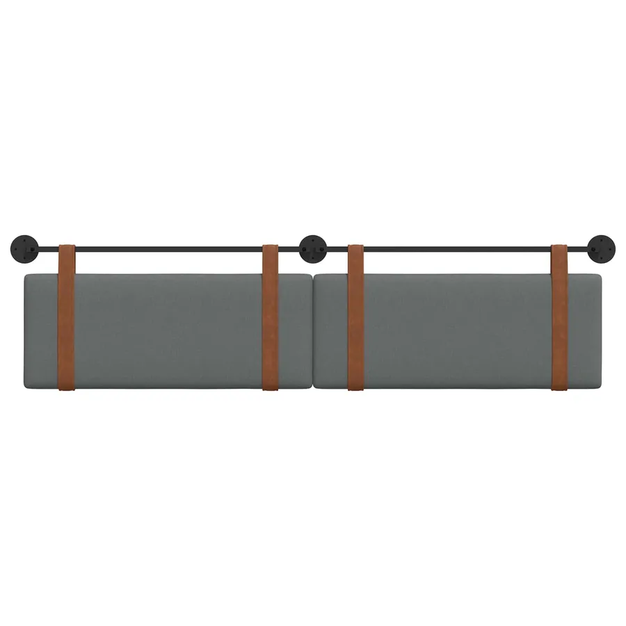 Tête de lit suspendue Gris foncé PU antique - 5