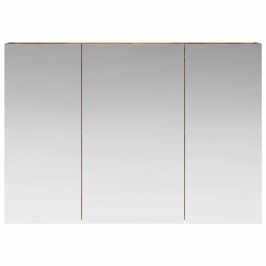 Armoire Miroir de Salle de Bain Chêne fumé 100 x 14,5 x 70 cm - 5
