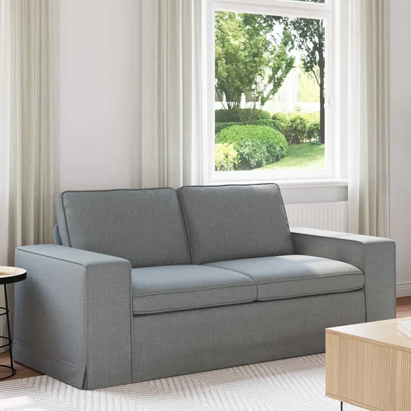 Canapé Gris clair 182 x 80 x 82 cm tissu