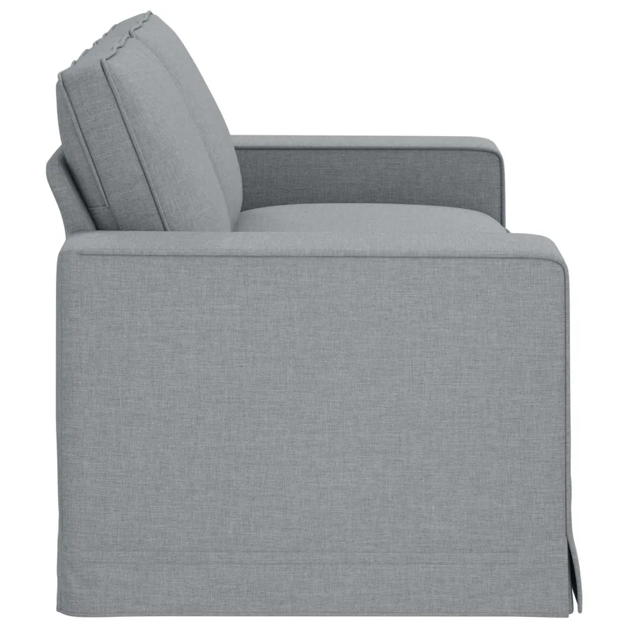 Canapé Gris clair 182 x 80 x 82 cm tissu - 5