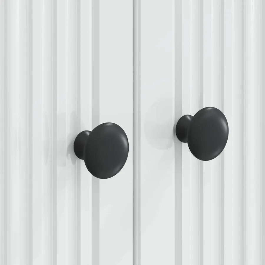 Meuble TV Blanc brillant 99 x 34,5 x 50 cm Bois d'ingénierie - 10