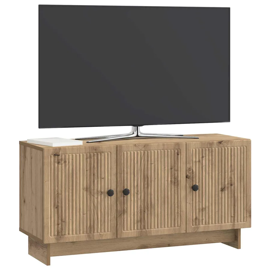 Meuble TV 99 x 34,5 x 50 cm Chêne artisanal Bois d'ingénierie - 3