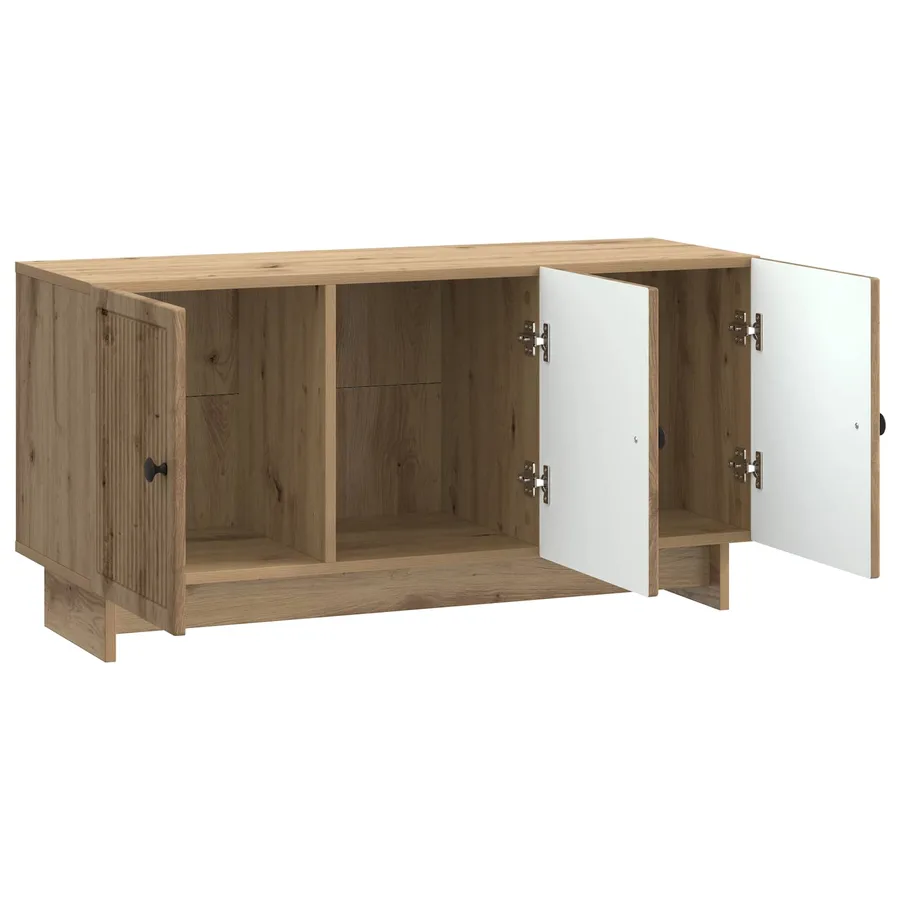 Meuble TV 99 x 34,5 x 50 cm Chêne artisanal Bois d'ingénierie - 5