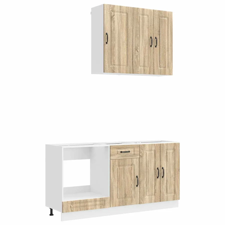 Unité de cuisine KALMAR 5 pcs Chêne Sonoma Bois d'ingénierie - 2