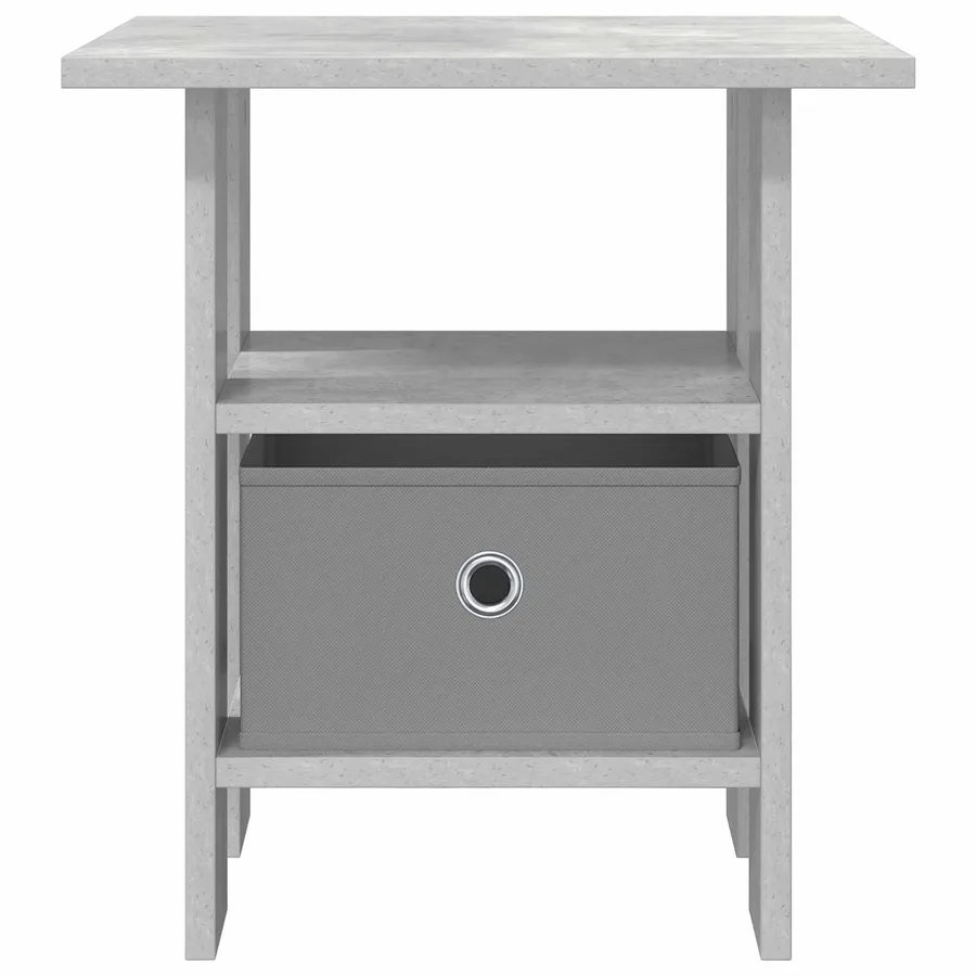 Table de chevet avec tiroir 2 pcs Gris béton 41 x 40 x 45 cm - 6