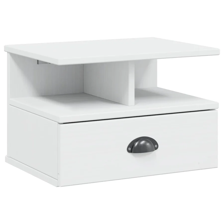 Cabinet de chevet HILL Blanc 40 x 31 x 27 cm Pin massif - 2