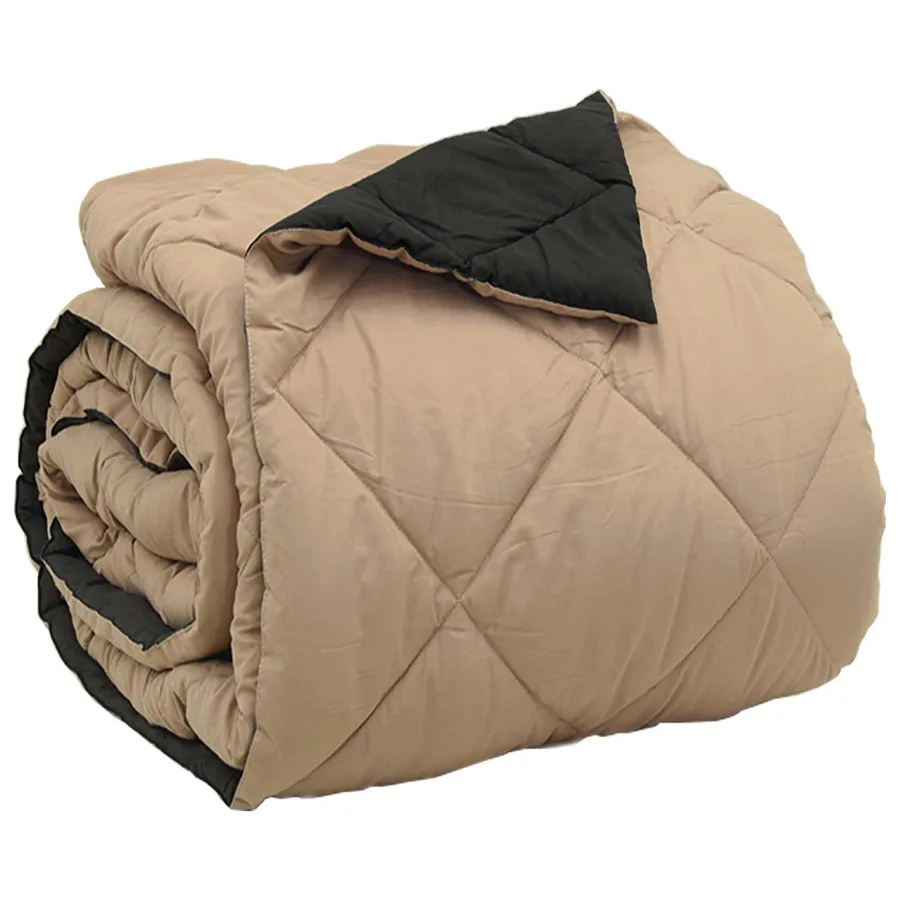 Duvet complet toute l'année Noir et Taupe 200 x 200 cm - 5