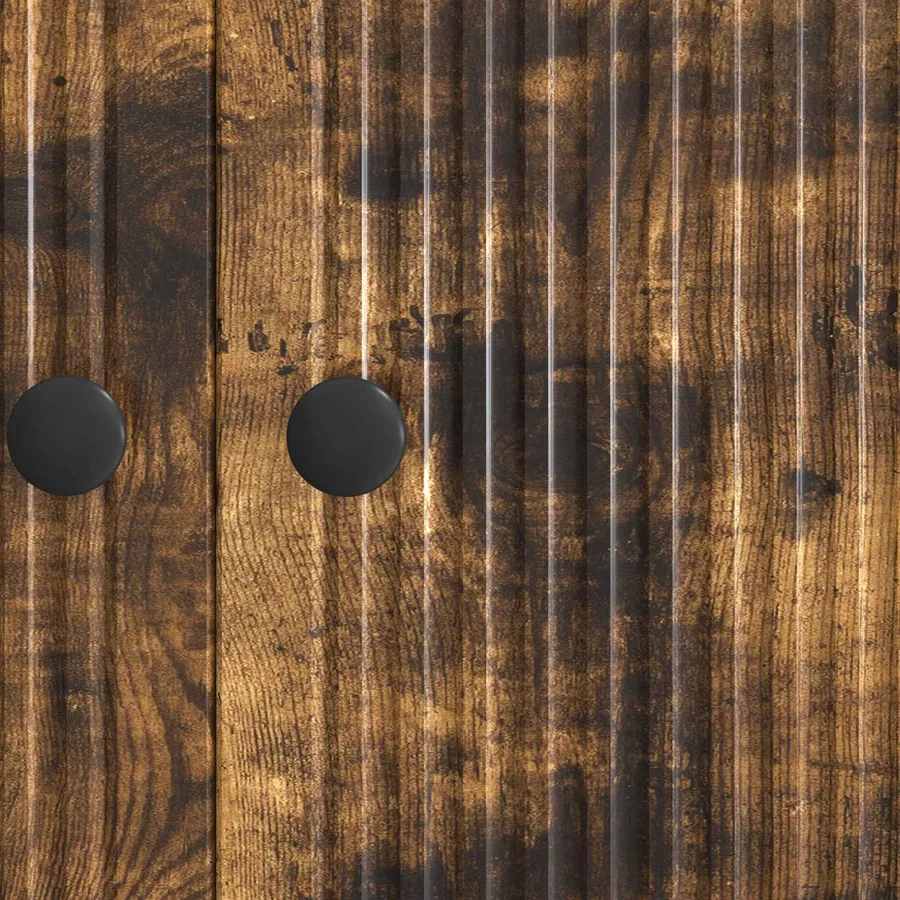 Buffet Chêne fumé 66 x 34,5 x 90 cm Bois d'ingénierie - 8