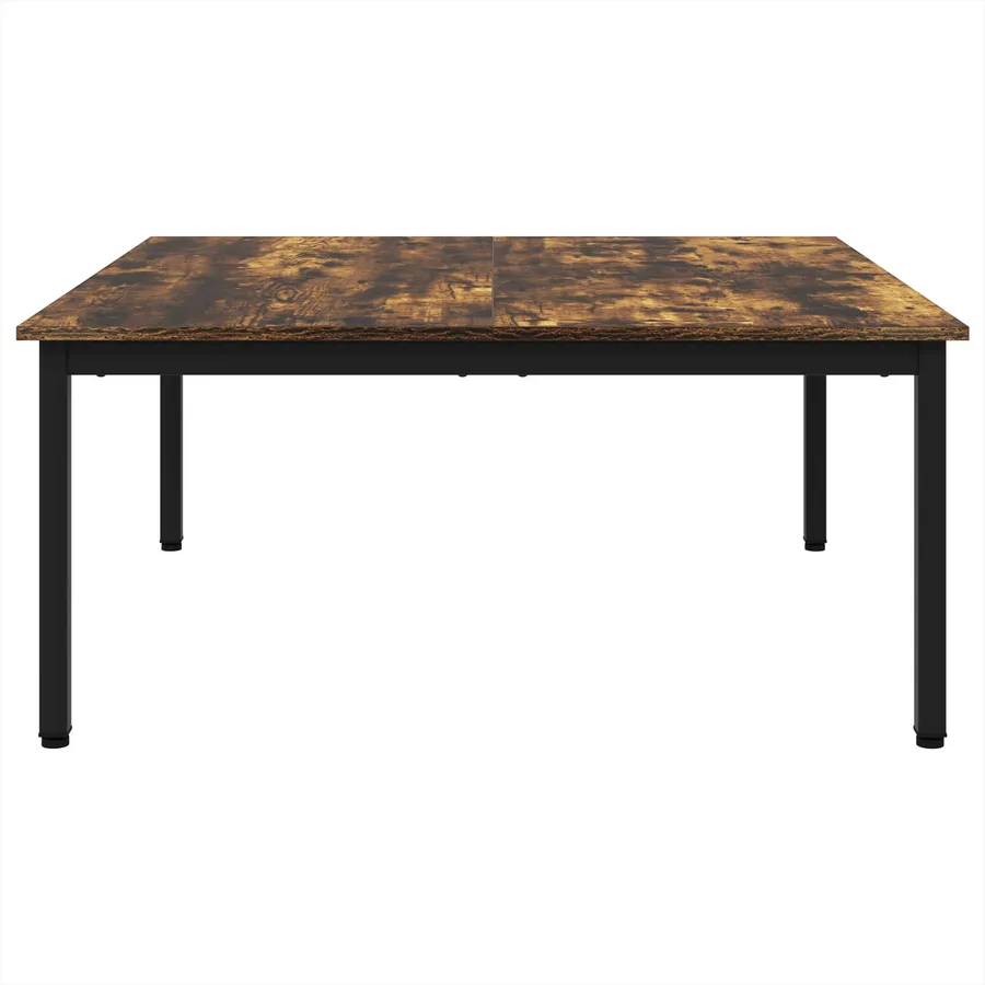 Table basse Chêne Fumé 100 x 100 x 45 cm Bois d'ingénierie - 5