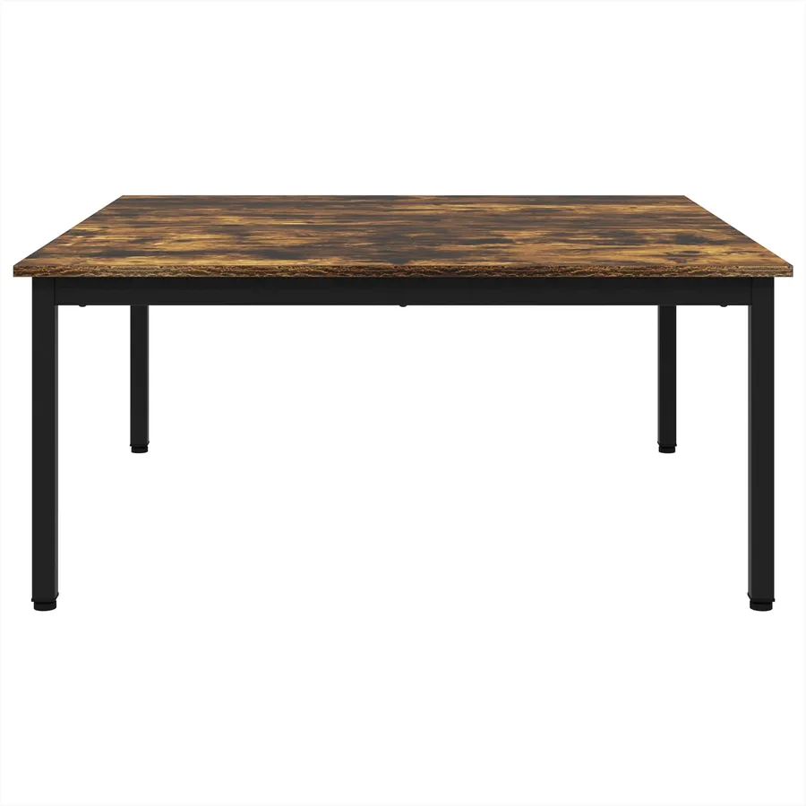 Table basse Chêne Fumé 100 x 100 x 45 cm Bois d'ingénierie - 6