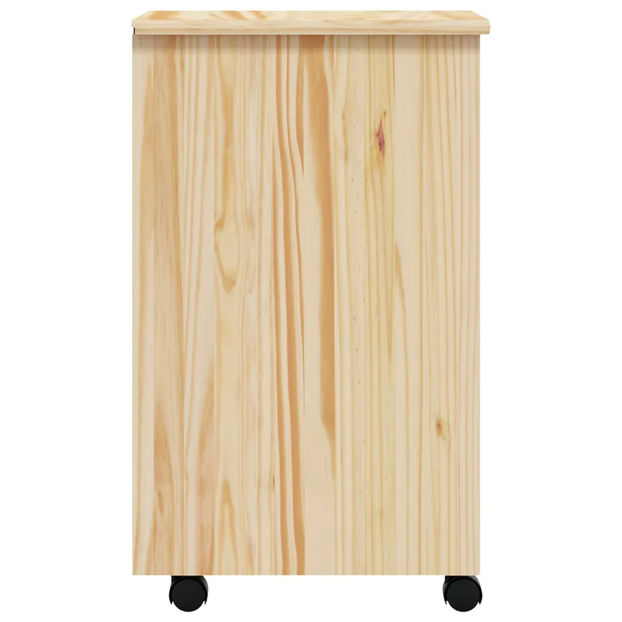 Cabinet Roulant avec Tiroirs avec roue MOSS Vernis transparent - 6