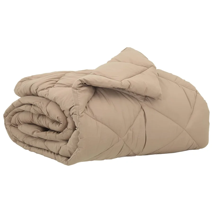 Duvet d'été simple Taupe 220 x 155 cm Microfibre - 2