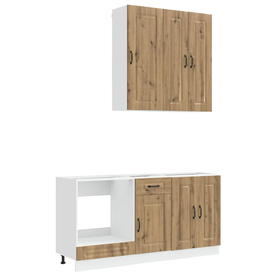 Unité de cuisine KALMAR 5 pcs Chêne artisanal Bois d'ingénierie - 2