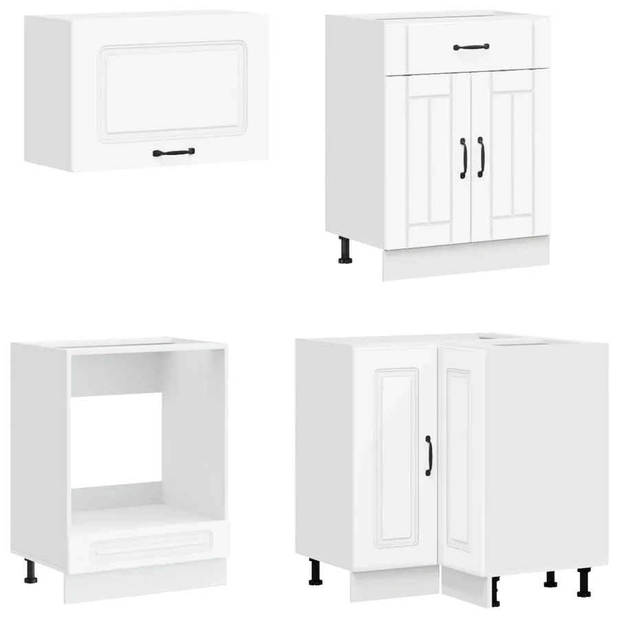 Unité de cuisine KALMAR 8 pcs Blanc Bois d'ingénierie - 4