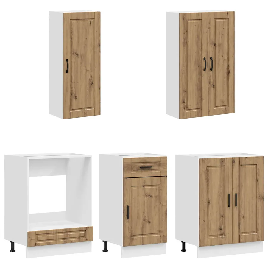 Unité de cuisine PORTO 5 pcs Chêne artisanal Bois d'ingénierie - 3