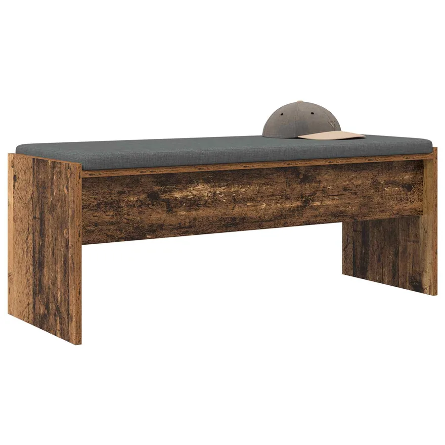 Banc d'entrée avec coussin Bois ancien 103 x 38 x 40 cm - 3