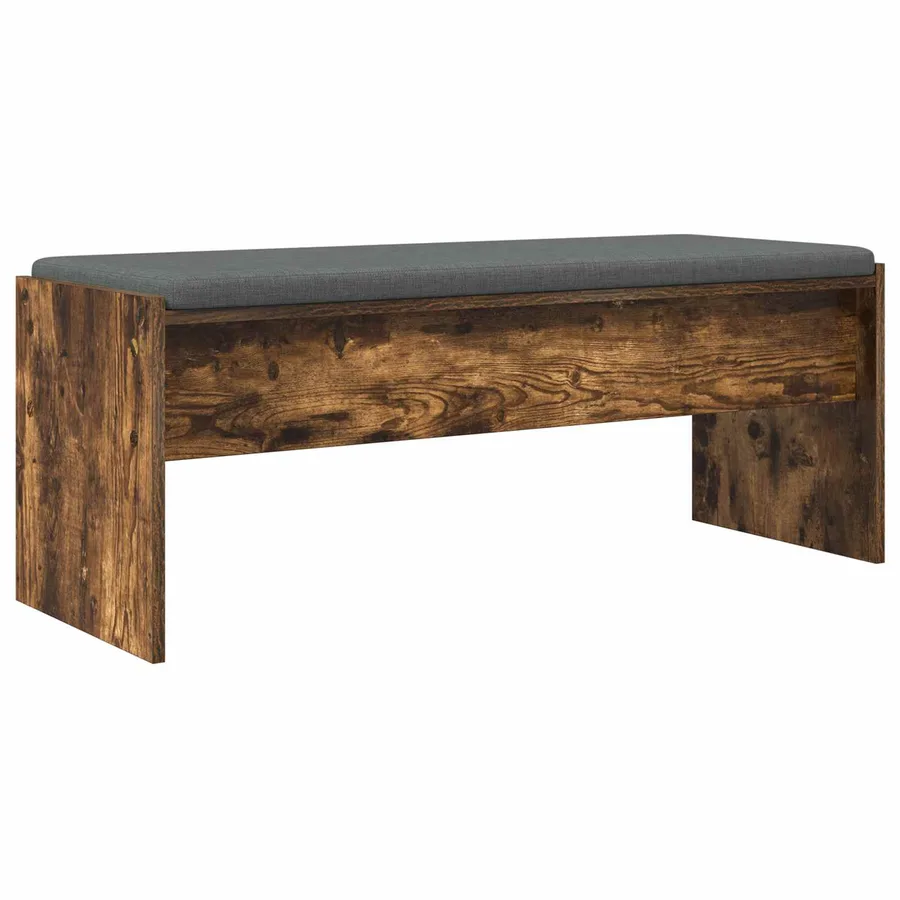 Banc d'entrée avec coussin Chêne fumé 103 x 38 x 40 cm - 2
