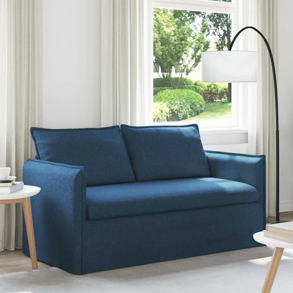 Canapé Bleu 156 x 82 x 85 cm tissu