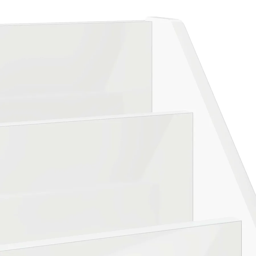 Bibliothèque pour enfants Blanc brillant 60 x 29,5 x 69 cm - 10