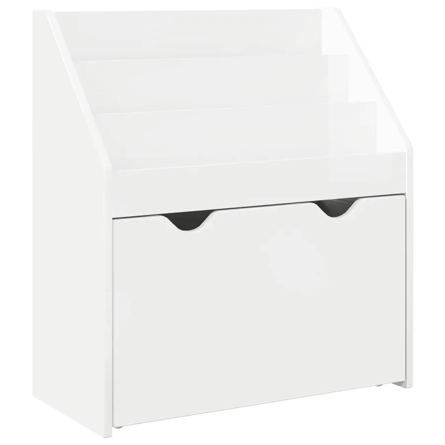 Bibliothèque pour enfants Blanc brillant 60 x 29,5 x 69 cm - 2