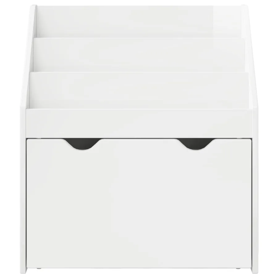 Bibliothèque pour enfants Blanc brillant 60 x 29,5 x 69 cm - 7