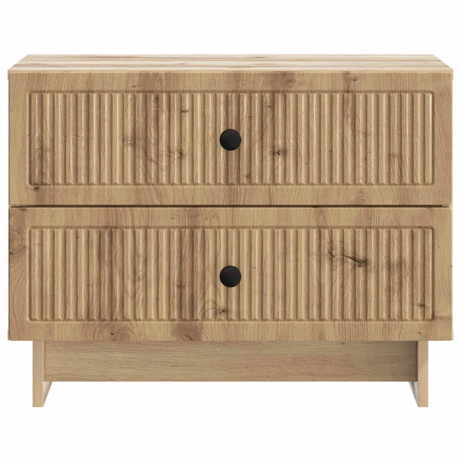 Cabinet de chevet Chêne artisanal 62 x 34,5 x 47,5 cm - 5